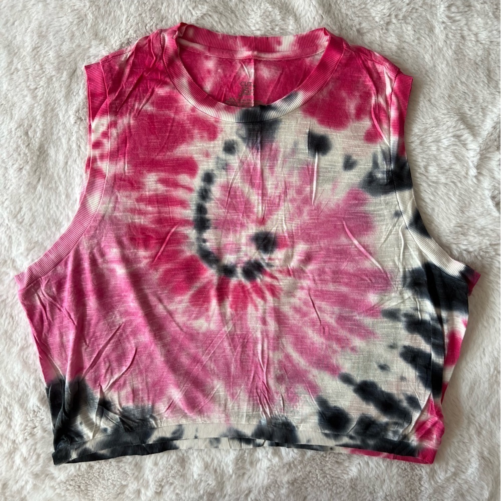 Tie-dye workout tank - Cut the frills